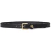 Lauren Ralph Lauren Logo-keeper Leather Skinny Belt | Belts