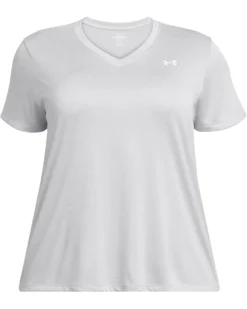 Under Armour Plus Size Tech Short Sleeve V-Neck Twist | Shirts & Tops -Shoes For Every Day 51e8MPXgQJL. AC SR736920