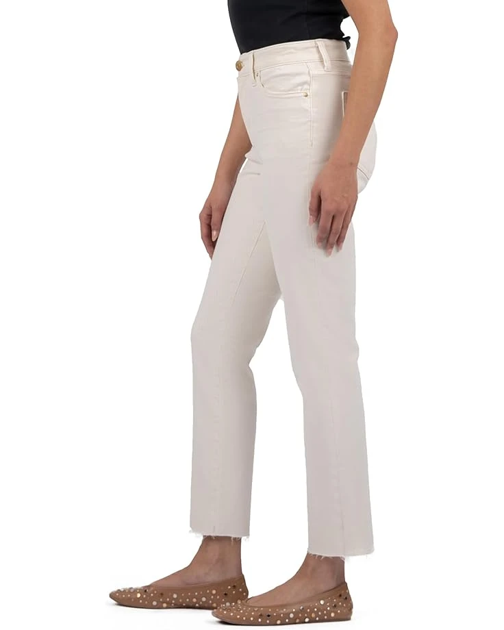 KUT from the Kloth Reese High Rise Fab Ab Ankle Straight Raw Hem | Jeans 2 KUT from the Kloth Reese High Rise Fab Ab Ankle Straight Raw Hem | Jeans - Image 2