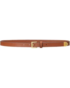 Lauren Ralph Lauren Pebbled Leather Skinny Belt | Belts