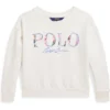 Polo Ralph Lauren Kids Logo Loopback Fleece Boxy Sweatshirt (Toddler/Little Kid) | Hoodies & Sweatshirts