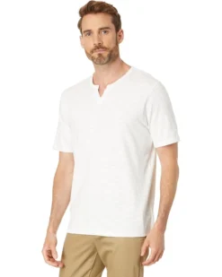 Vince Slub Split Neck Short Sleeve | Shirts & Tops -Shoes For Every Day 613sd04HosL. AC SR736920