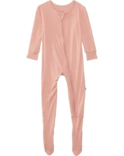 Kickee Pants Kids Footie with 2 Way Zipper (Infant) | Kids' Sets