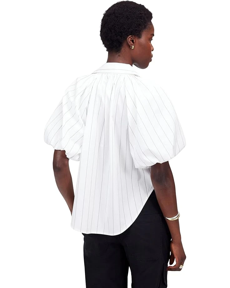 Madewell Bubble Sleeve Top - Mid Wt Poplin | Shirts & Tops 2 Madewell Bubble Sleeve Top - Mid Wt Poplin | Shirts & Tops - Image 2