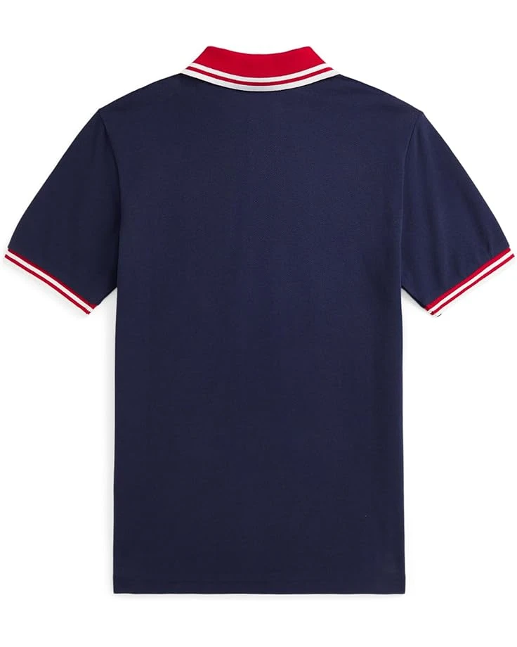 Polo Ralph Lauren Kids Baseball-Logo Cotton Mesh Polo Shirt (Big Kid) | Shirts & Tops 2 Polo Ralph Lauren Kids Baseball-Logo Cotton Mesh Polo Shirt (Big Kid) | Shirts & Tops - Image 2
