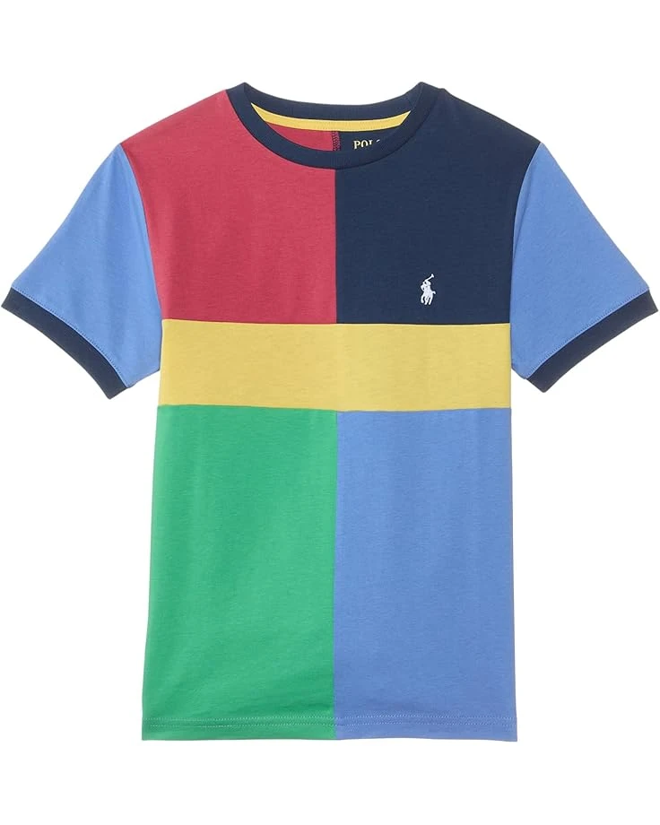 Polo Ralph Lauren Kids Color-Blocked Cotton Jersey Tee (Big Kid) | Shirts & Tops 1 Polo Ralph Lauren Kids Color-Blocked Cotton Jersey Tee (Big Kid) | Shirts & Tops