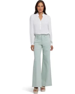 NYDJ Petite Mia Palazzo Jeans in Tomatillo