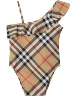 Burberry Kids Fern Check Swimsuit (Toddler/Little Kid/Big Kid) | Swimwear