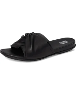 FitFlop Gracie Soft-Twist Leather Slides | Sandals -Shoes For Every Day 61BPrnk8AGL. AC SR736920