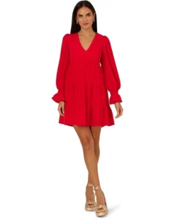 Adrianna Papell Trapeze Solid Dress | Dresses