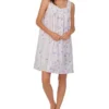 Eileen West Cotton Woven Sleeveless Chemise | Sleepwear
