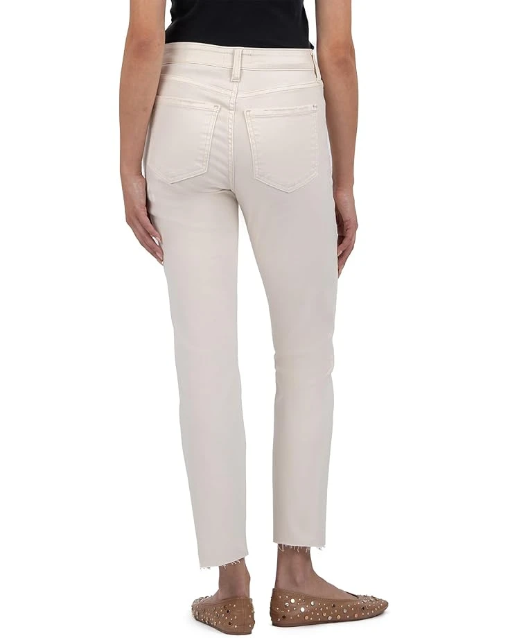 KUT from the Kloth Reese High Rise Fab Ab Ankle Straight Raw Hem | Jeans 3 KUT from the Kloth Reese High Rise Fab Ab Ankle Straight Raw Hem | Jeans - Image 3