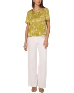 Vince Camuto Short Sleeve Crew Neck Blouse | Shirts & Tops -Shoes For Every Day 61EmynnyyyL. AC SR736920