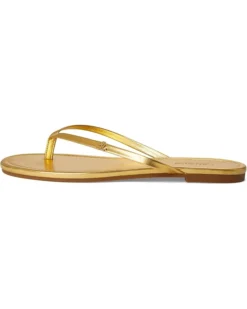 Lauren Ralph Lauren Raquel Metallic Leather Flip-flops | Sandals -Shoes For Every Day 61FZ aJPEL. AC SR736920