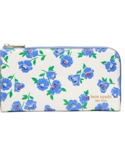 Kate Spade New York Devin Springtime Blooms Zip Around Continental Wallet | Wallets