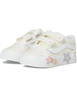 Vans Kids Old Skool V Flower (Toddler) | Sneakers & Athletic Shoes