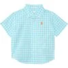 Polo Ralph Lauren Kids Gingham Cotton Poplin Short-Sleeve Shirt (Infant) | Shirts & Tops
