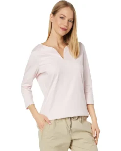 L.L.Bean Pima Tops Split-Neck Tunic 3/4 Sleeve | Shirts & Tops -Shoes For Every Day 61N4ZfMQfAL. AC SR736920