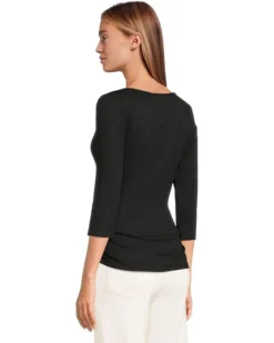 Michael Stars Asha 3/4 Sleeve Straight Neck Top | Shirts & Tops -Shoes For Every Day 61NgNT8U2RL. AC SR736920