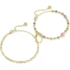 Kendra Scott Mini Elisa Abbie Set Of 2 Delicate Chain Bracelets