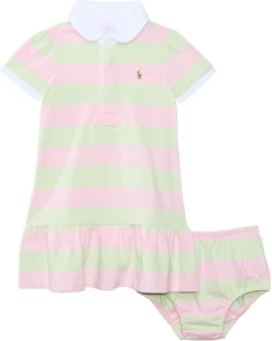 Polo Ralph Lauren Kids Cotton Jersey Rugby Dress (Infant) | Dresses
