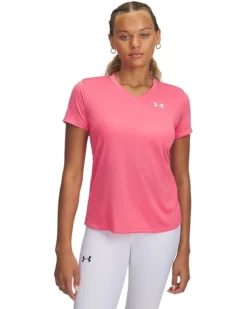 Under Armour Tech Short Sleeve V-Neck Solid | Shirts & Tops -Shoes For Every Day 61S2tQLOYlL. AC SR736920