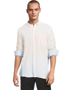 Johnston & Murphy Ombre Linen Shirt | Shirts & Tops