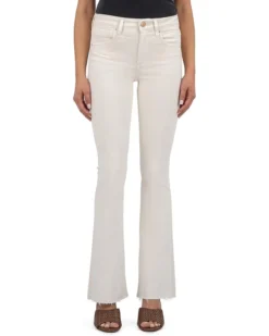 KUT from the Kloth Stella High Rise Flare With Raw Hem | Jeans