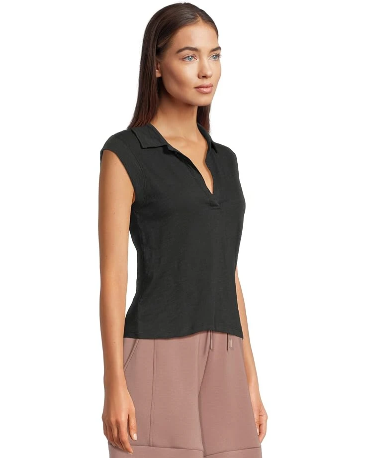 Lilla P Cap Sleeve Polo | Shirts & Tops 2 Lilla P Cap Sleeve Polo | Shirts & Tops - Image 2