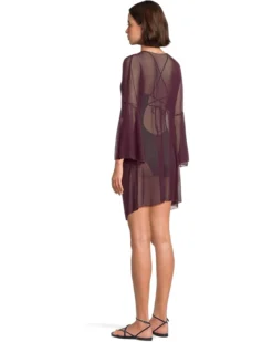 BECCA Muse Stretch Mesh Tie Front Cover-Up | Swimwear -Shoes For Every Day 61ZsIB ETwL. AC SR736920