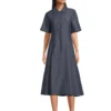 Vince Denim Short Sleeve Shirt Dress | Dresses