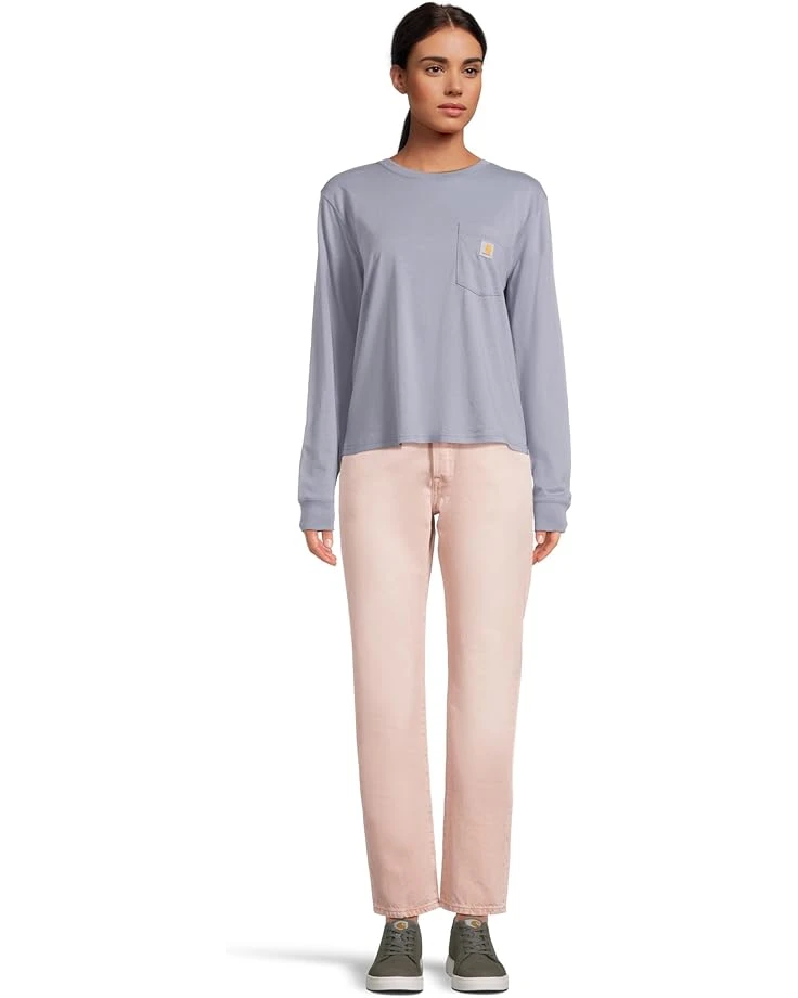 Carhartt TENCEL™ Fiber Series Loose Fit Long-Sleeve Pocket T-Shirt | Shirts & Tops 5 Carhartt TENCEL™ Fiber Series Loose Fit Long-Sleeve Pocket T-Shirt | Shirts & Tops - Image 5