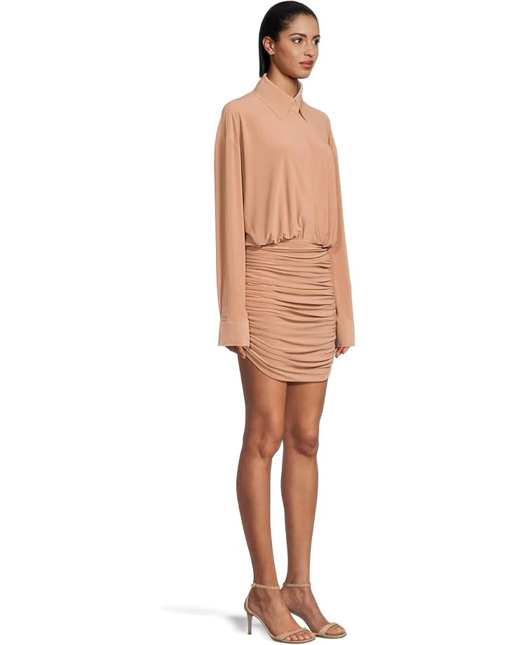 Norma Kamali Oversized Boyfriend NK Shirt Shirred Bottom Mini Dress | Dresses 2 Norma Kamali Oversized Boyfriend NK Shirt Shirred Bottom Mini Dress | Dresses - Image 2