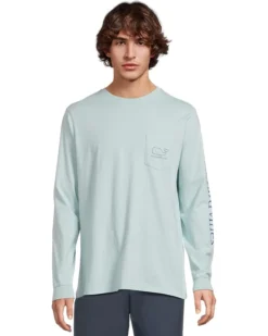 Vineyard Vines Long Sleeve Vintage Whale Pocket Tee | Shirts & Tops