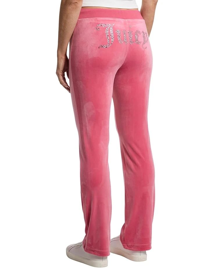 Juicy Couture Luxe Velour Rib Waist Velour Pants with Mixed Ston 3 Juicy Couture Luxe Velour Rib Waist Velour Pants with Mixed Ston - Image 3