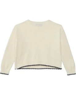 Barefoot Dreams Kids Cozychic Ultra Lite® Youth Scalloped Pullover(Little Kid/Big Kid) | Sweaters