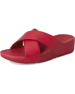 FitFlop Lulu Cross Slide Leather Sandals -Shoes For Every Day 61gCrKYYUnL. AC SR736920