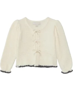 Barefoot Dreams Kids Cozychic Ultra Lite® Toddler Scalloped Cardigan(Toddler) | Sweaters