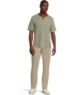 Vince Slub Split Neck Short Sleeve | Shirts & Tops -Shoes For Every Day 61imHVAoCYL. AC SR736920