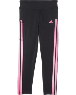 adidas Kids 3-stripe Cellphone Pocket 7/8 Legging (Big Kid) | Pants