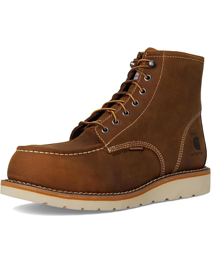 Carhartt 6" Waterproof Moc Nano Toe Wedge Work Boots 7 Carhartt 6" Waterproof Moc Nano Toe Wedge Work Boots - Image 7