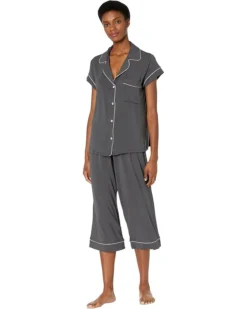Eberjey Gisele - The Cropped Pajama Set | Sleepwear -Shoes For Every Day 61pUyeG5ioL. AC SR736920