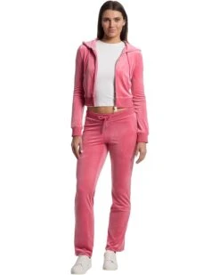 Juicy Couture Luxe Velour Rib Waist Velour Pants with Mixed Ston 9 Juicy Couture Luxe Velour Rib Waist Velour Pants with Mixed Ston -Shoes For Every Day 61rigoWcbyL. AC SR736920