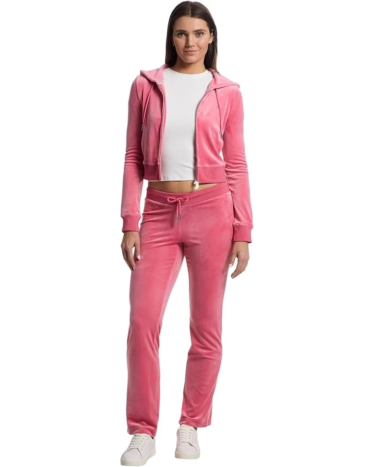 Juicy Couture Luxe Velour Rib Waist Velour Pants with Mixed Ston 5 Juicy Couture Luxe Velour Rib Waist Velour Pants with Mixed Ston - Image 5