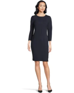 Lauren Ralph Lauren Ponte 3/4 Sleeve Dress | Dresses