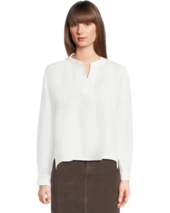 Eileen Fisher Mandarin Collar Top | Shirts & Tops