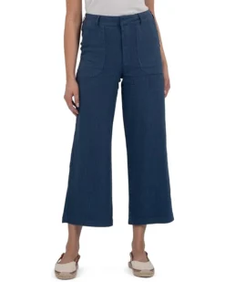 KUT from the Kloth Topaz-Wide Leg Pant W/Porkchop Pockets | Jeans