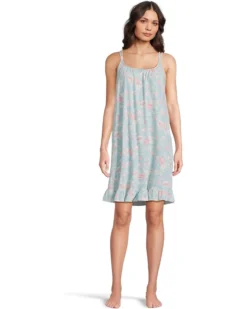 Lauren Ralph Lauren Double Strap Short Knit Gown | Sleepwear