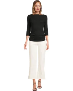 Michael Stars Asha 3/4 Sleeve Straight Neck Top | Shirts & Tops -Shoes For Every Day 61xWBb5MsDL. AC SR736920