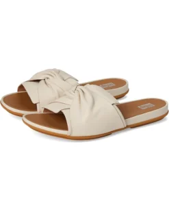 FitFlop Gracie Soft-Twist Leather Slides | Sandals -Shoes For Every Day 61ycdcH6TUL. AC SR736920